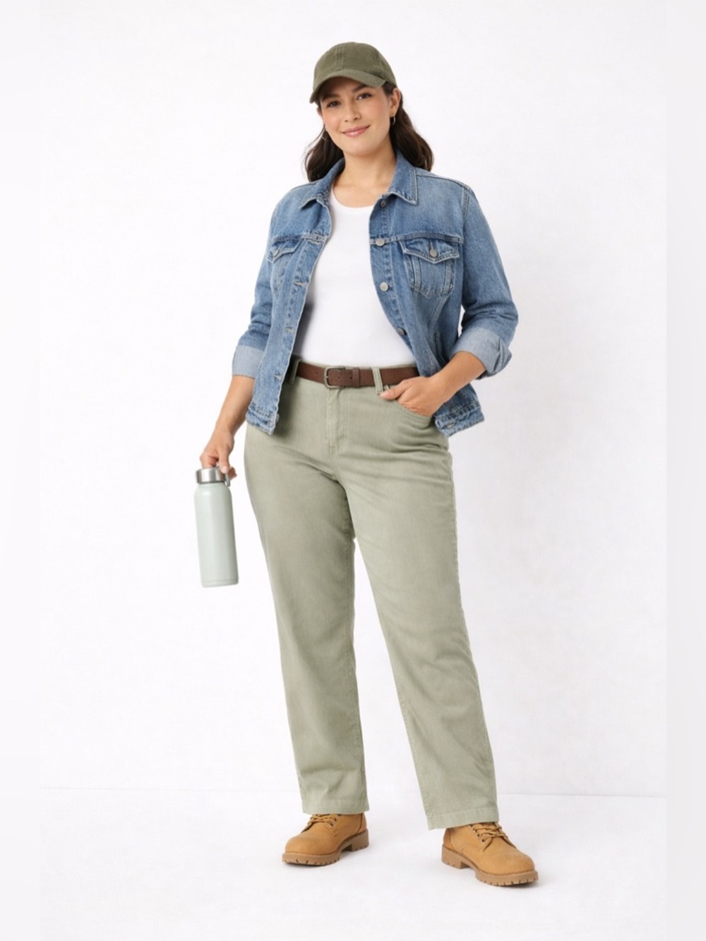 Duluth Trading Workday Warrior Chino Pants 16x31 Green Stretch